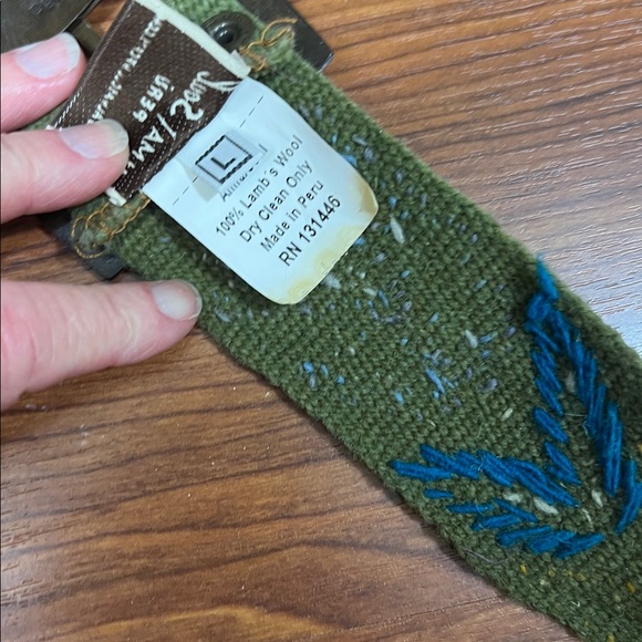 Alma Soul Sz Large Floral Embroidered Belt Lambswool Boho - Picture 5 of 10